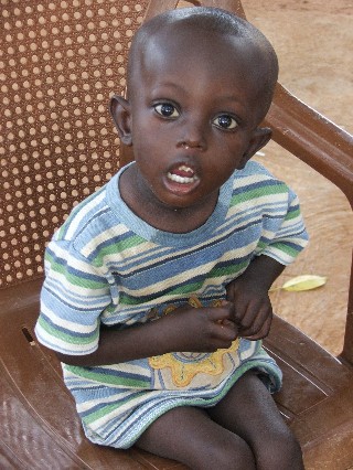 Child at health clinic